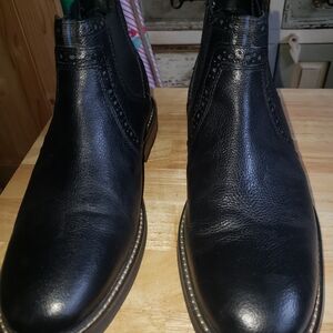 Nunn Bush Black Leather Men's Ankle Boots